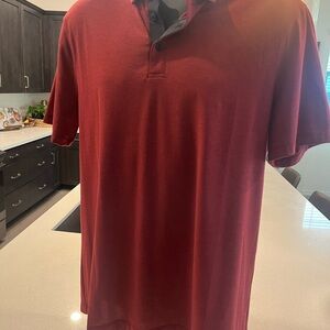 lululemon athletica Men's Deep Red Polo Shirt